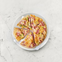 【食譜分享】柚肉和風醬_柚醬火腿披薩