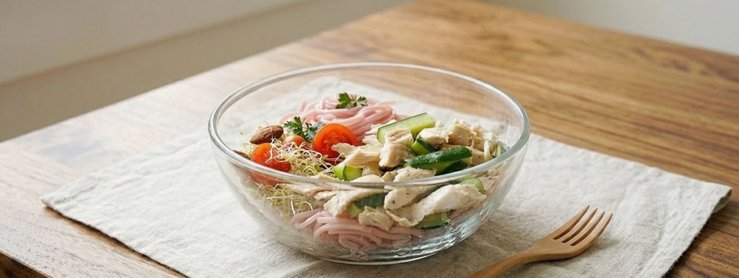 【減醣友善】涼拌小黃瓜雞絲食譜｜夏天必備減醣料理，加上柚香超清爽｜懶人料理