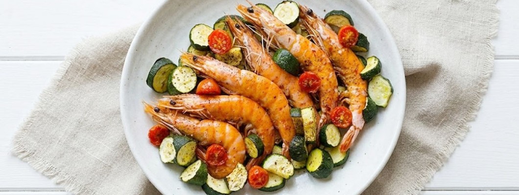 【減醣友善】低醣清爽新風味，柚香櫛瓜烤蝦輕鬆上手｜懶人食譜