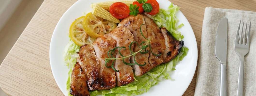 【減醣友善】柚香味噌松阪豬，用氣炸鍋輕鬆完成低醣烤肉料理｜懶人料理