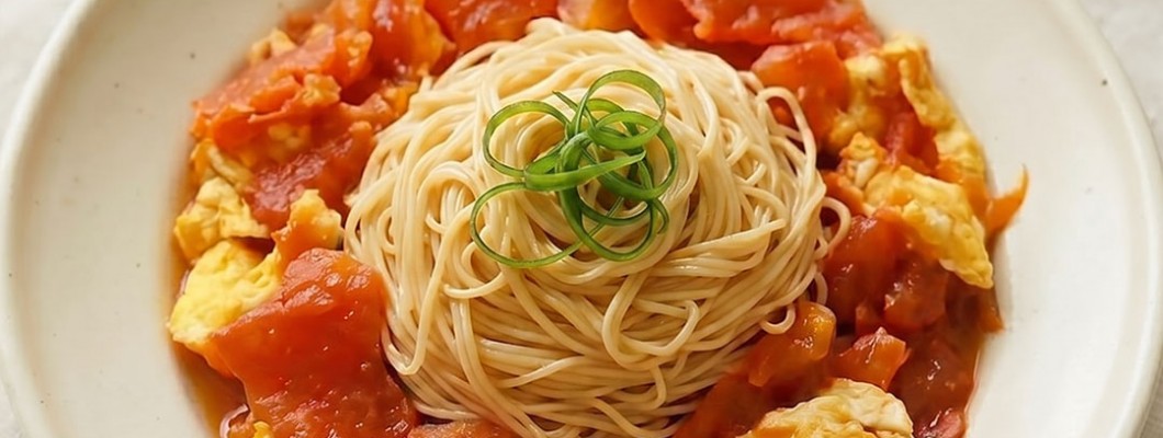 【減醣友善】和風番茄雞蛋豆腐麵，10分鐘清爽上桌｜懶人食譜