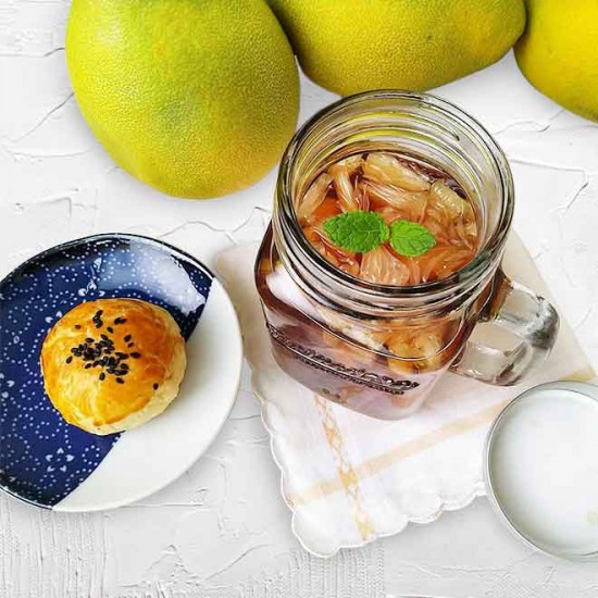 柚肉果醋_鮮柚蜂蜜紅茶